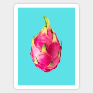 Dragon Fruit Bright Turquoise - Funky Hong Kong Summer Fruits Sticker